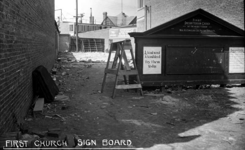 First Church Sign Board